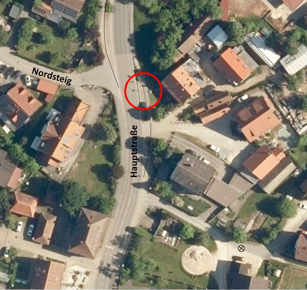  Luftbild von Schwanstetten. 